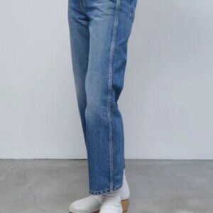 B Sides Plein High Straight Jean in Vintage Wash